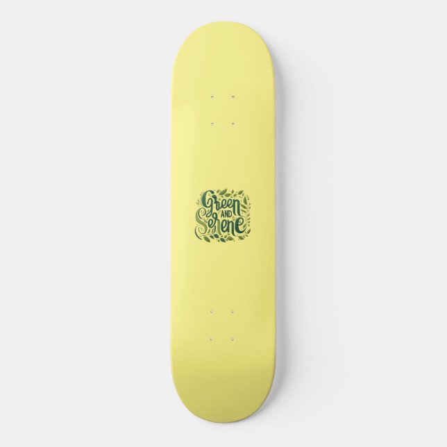 Green Serene  Skateboard (Front)