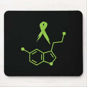 Green Serotonin Tape Mental Health Beach Awareness Mouse Pad