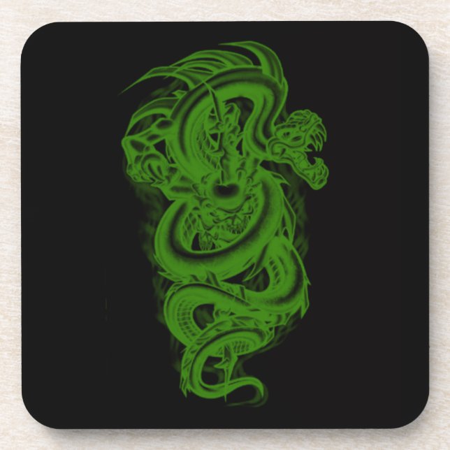 Green Serpent Coasters (Front)