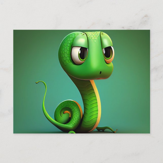 Green Serpent Postcards (Front)