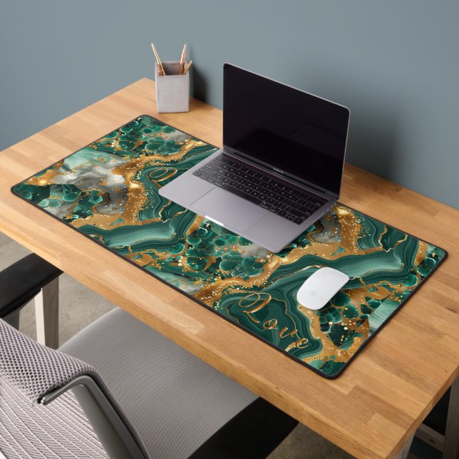 Green Serpentine Desk Mat (Office 2)