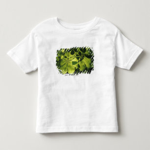 Green Seven Point Leaves with Sun Illumination Toddler T-Shirt