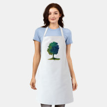 Green Shade Tree apron