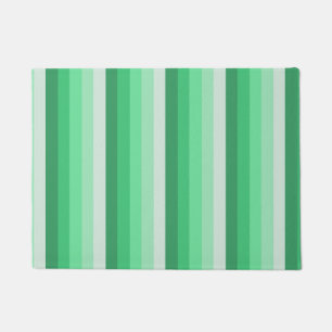 Green shadow stripes doormat