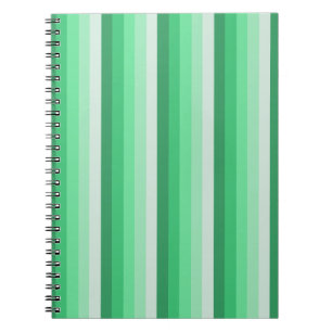 Green shadow stripes notebook