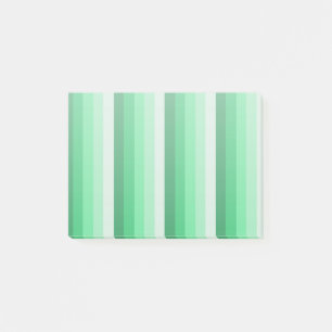 Green shadow stripes post-it notes