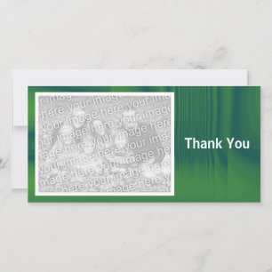 Green Shadowed Thank You Card