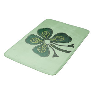 Green Shamrock 2025 Bath Mat