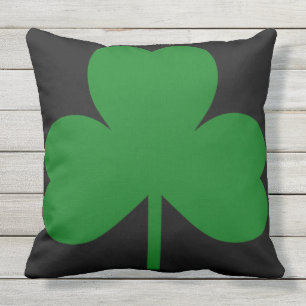 Green Shamrock Clover Cushion
