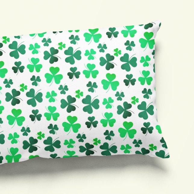 Green Shamrock Clover Pattern Elegant Stylish Pillowcase (Creator Uploaded)