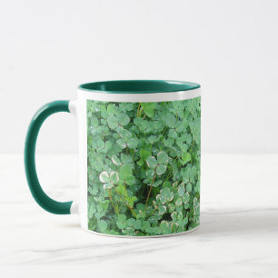 Green Shamrock Coffee Mug