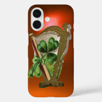 GREEN SHAMROCK HARP orange