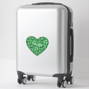 Green Shamrock Heart St Patrick's Day