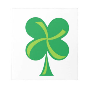 Green Shamrock Notepad