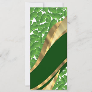 Green shamrock pattern
