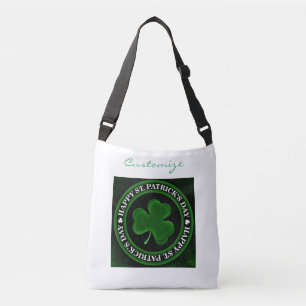 green Shamrock St Patrick's Day Crossbody Bag