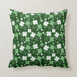 Green Shamrock, St. Patrick's Day Cushion