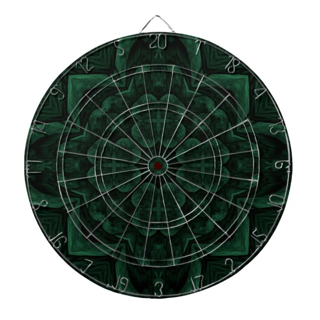 Green Shamrock St. Patrick's Day Holiday Dartboard (Front)
