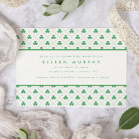 Green Shamrock St. Patrick's Day Irish Baby Shower