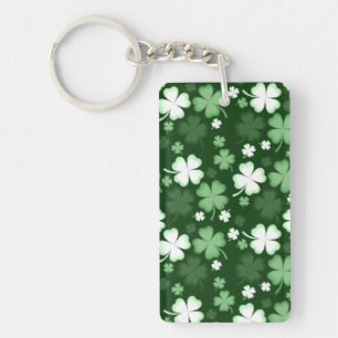 Green Shamrock, St. Patrick's Day Key Ring
