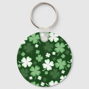Green Shamrock, St. Patrick's Day Key Ring