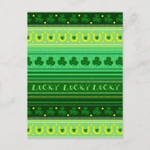 Green Shamrock   St. Patricks Day Postcard