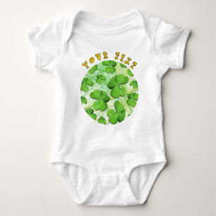 Green Shamrock St Patrick's iPhone 5 Case-Mate Baby Bodysuit