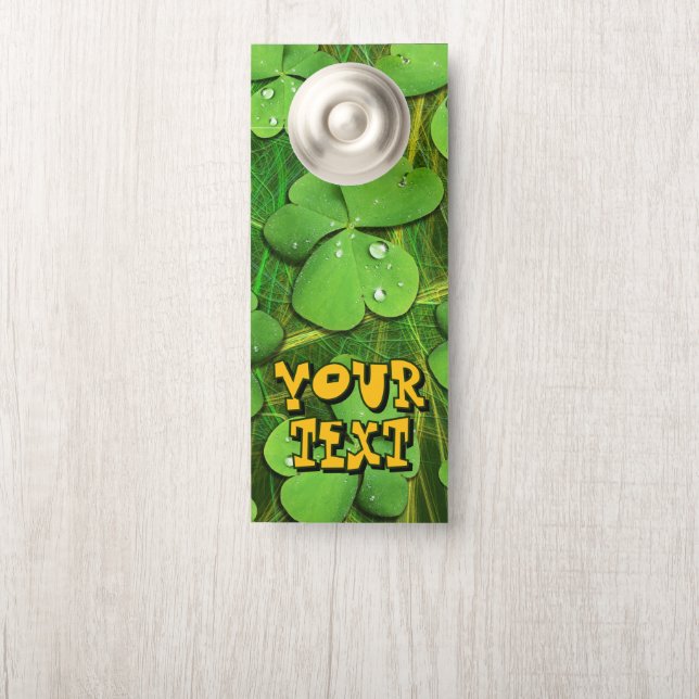 Green Shamrock St Patrick's iPhone 5 Case-Mate Door Hanger (On Knob)