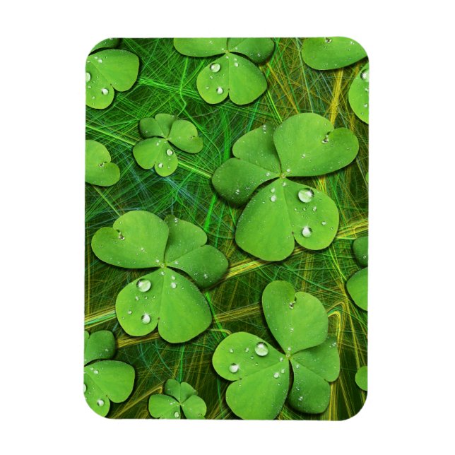 Green Shamrock St Patrick's iPhone 5 Case-Mate Magnet (Vertical)