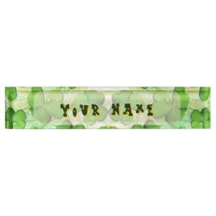 Green Shamrock St Patrick's iPhone 5 Case-Mate Nameplate