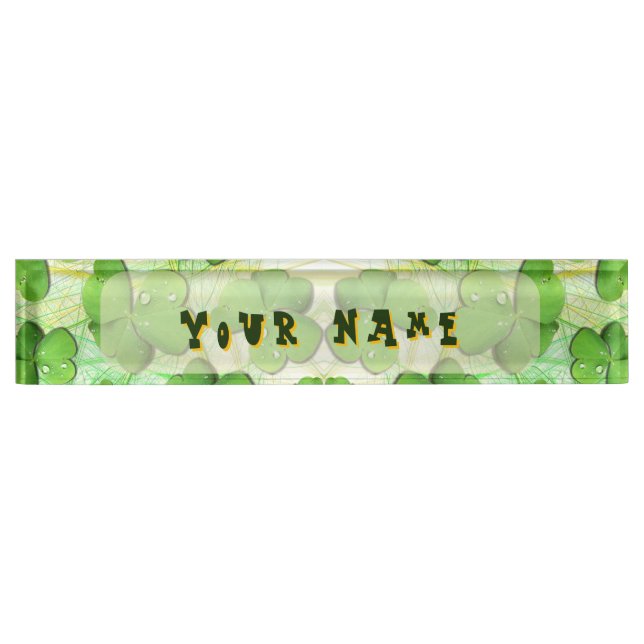 Green Shamrock St Patrick's iPhone 5 Case-Mate Nameplate (Front)