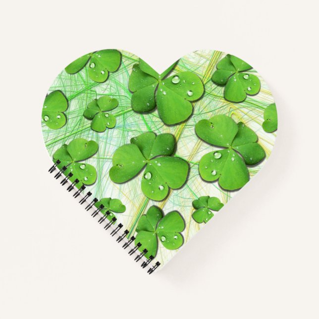 Green Shamrock St Patrick's iPhone 5 Case-Mate Notebook (Front)