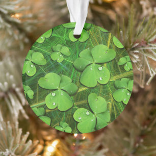 Green Shamrock St Patrick's iPhone 5 Case-Mate Ornament