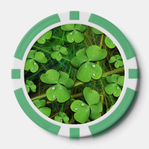 Green Shamrock St Patrick's iPhone 5 Case-Mate Poker Chips