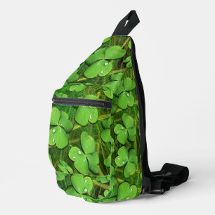 Green Shamrock St Patrick's iPhone 5 Case-Mate Sling Bag