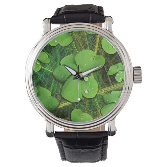 Green Shamrock St Patrick's iPhone 5 Case-Mate Watch (Front)