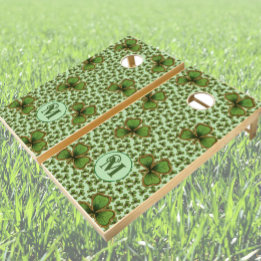 Green Shamrock Vintage Clovers Irish Custom