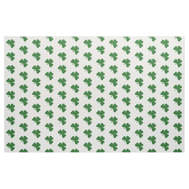 Green Shamrocks Pattern St. Patrick's Day Fabric (Fat Quarter)