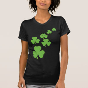 green shamrocks rain T-Shirt