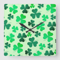 Green Shamrok Clover Pattern