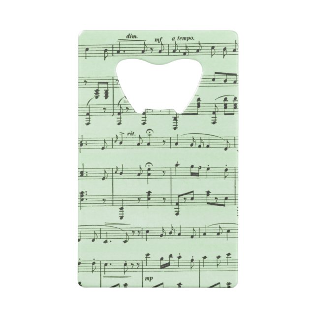 Green Sheet Music (Back)