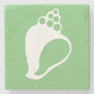 Green Shell Stone Coaster