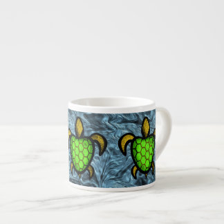 Green Shell Turtle Espresso Mug