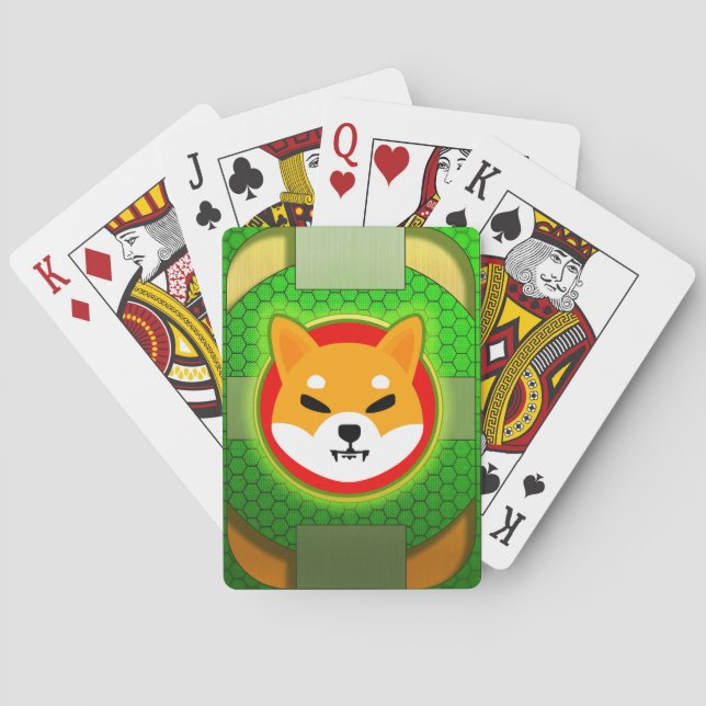 Green Shiba Eternity Playing Card (Back)