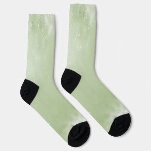 Green shimmer and glitter socks