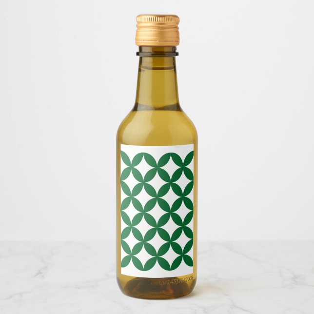 Green Shippo Mini Wine Label (Front)