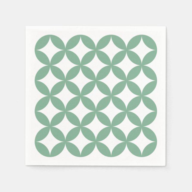 Green Shippo Paper Napkins (Front)