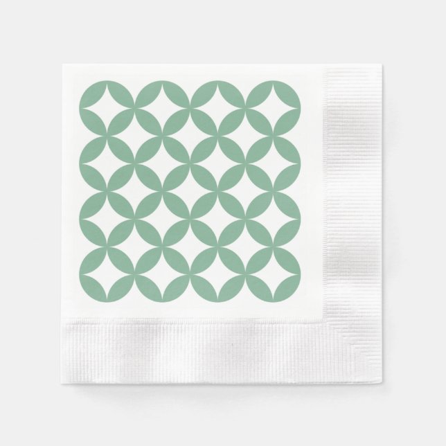 Green Shippo Paper Napkins (Front)