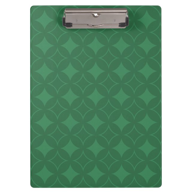 Green Shippo pattern Clipboard (Front)