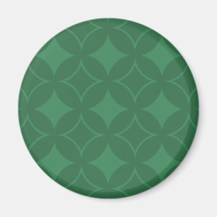 Green Shippo pattern Magnet